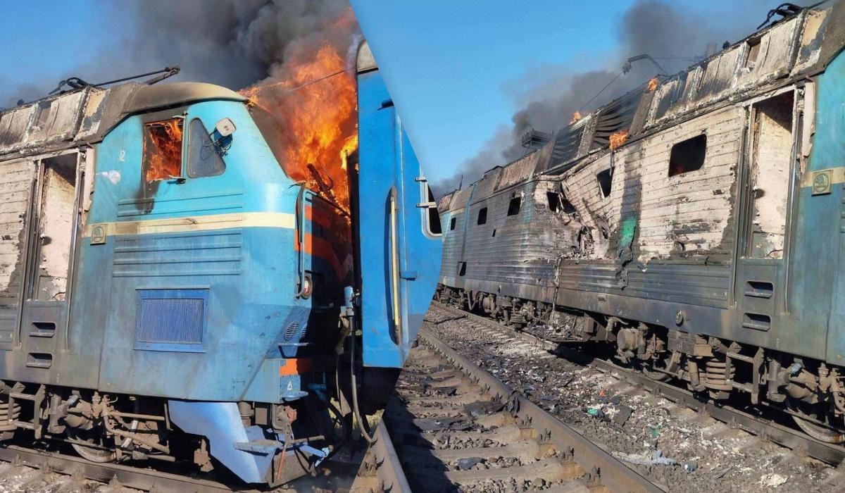 Дронова атака по пасажирському потягу на Запоріжжі: поранено провідницю