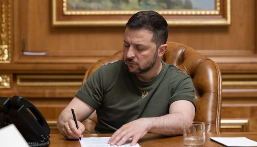 Володимир Зеленський під час звернення, фото Офісу Президента